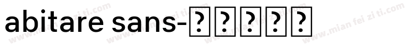 abitare sans字体转换
